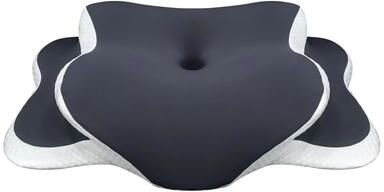 Uplift Essentials Ergonomic Memory Foam Cervical Pillow grey