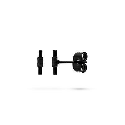 Paar Ohrstecker LIEBESKIND BERLIN "Twist", schwarz, Ohrringe, Damen, Edelstahl