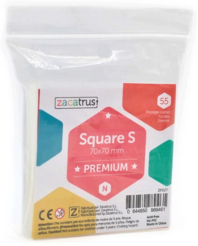 Protège-cartes Square Small Premium 70x70mm - Zacatrus
