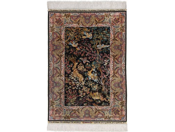 Hereke Seide Teppich 82x121 Handgeknüpft Orientteppich Seide