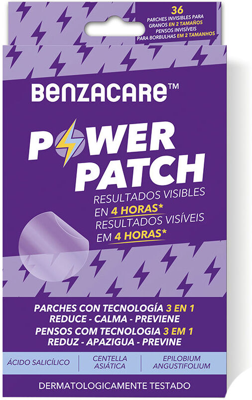 Benzacare Power Patch parche invisible ultraligero y ultrafino 36 u