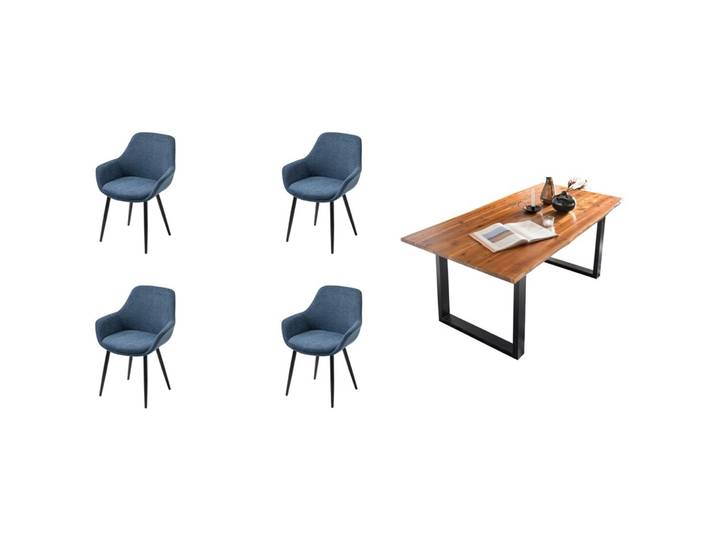 Essgruppe Eats cognac Akazie/Strukturstoff B 160 T 85 cm 4