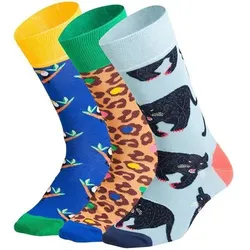 DILLY SOCKS Socken Exotic Trio (3er Box), Größe 41/46 in Bunt Bunt