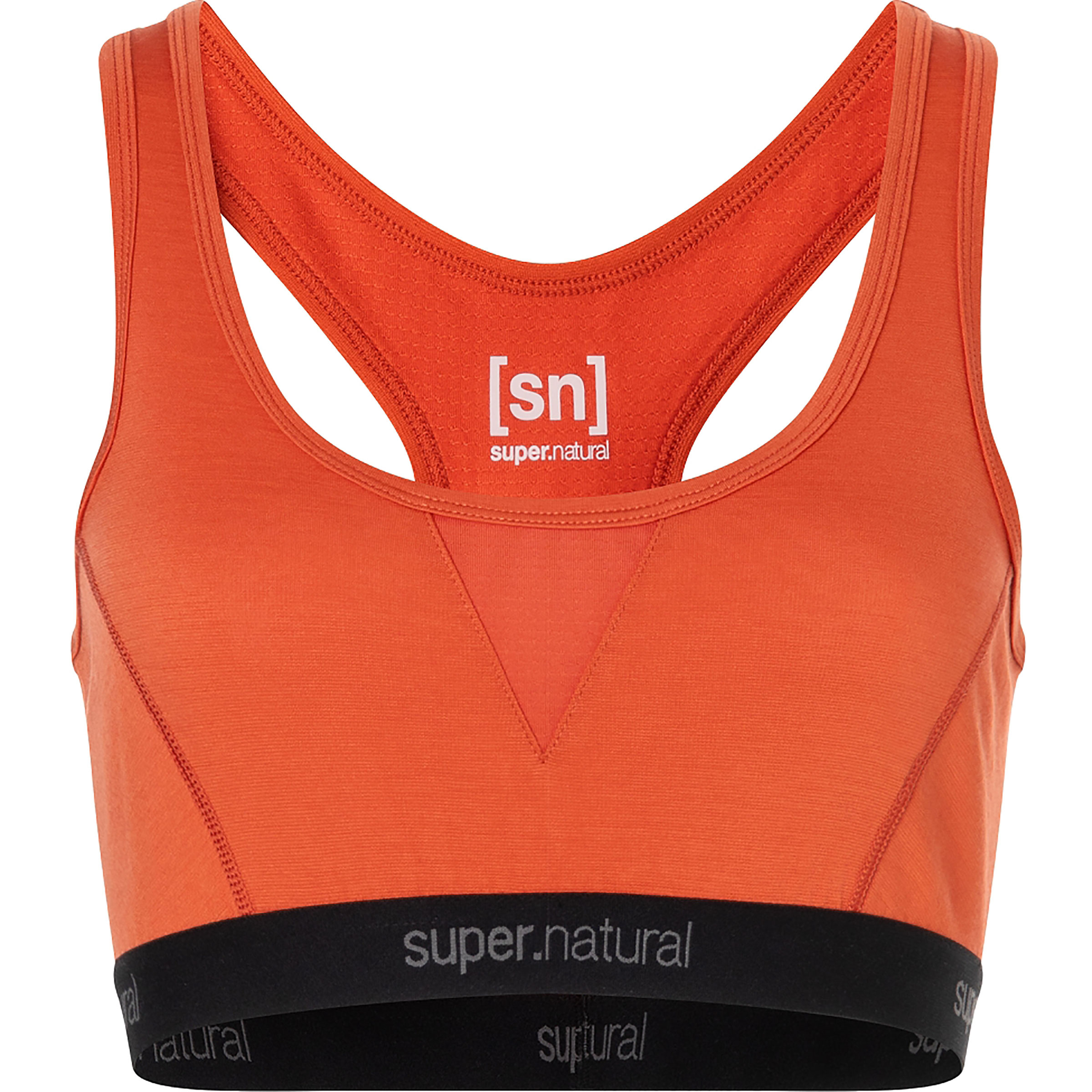 Super.Natural Tundra220 Semplice Sport BH Damen Sport-BHs orange Größe XS Hautfreundlich Merinowolle