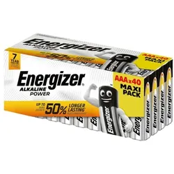 Energizer 40er-Pack Batterien »Alkaline Power« Micro / AAA