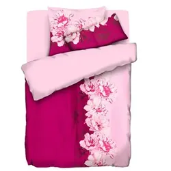 SOFT HARMONY Wendebettwäsche Blumenranke Mikorfaser samtweich Einzelbett, 4tlg.