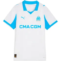 Puma, Damen, Fussballtrikot, Heimtrikot Damen OM 2025/26 (XXS), Weiss
