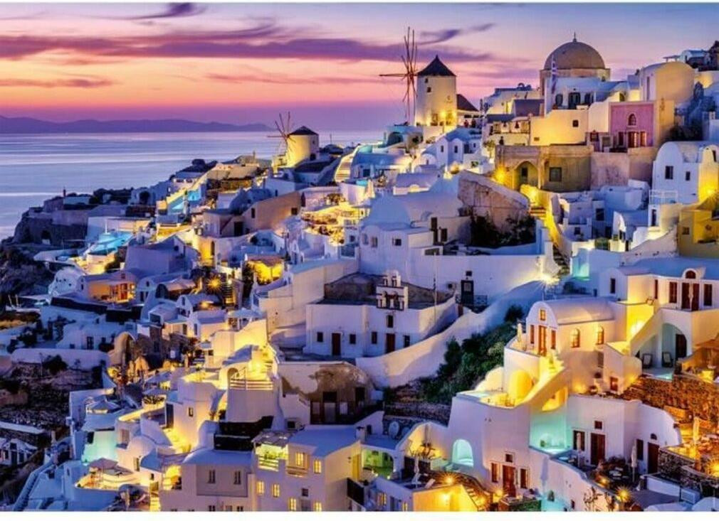 Nathan Puzzel 1500 stukjes Zonsondergang op Santorini Evasion collectie