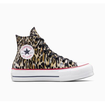 Sneaker CONVERSE "CHUCK TAYLOR ALL STAR LIFT", Damen, Gr. 42, schwarz, tan, weiß, Textil, Schuhe Sneaker
