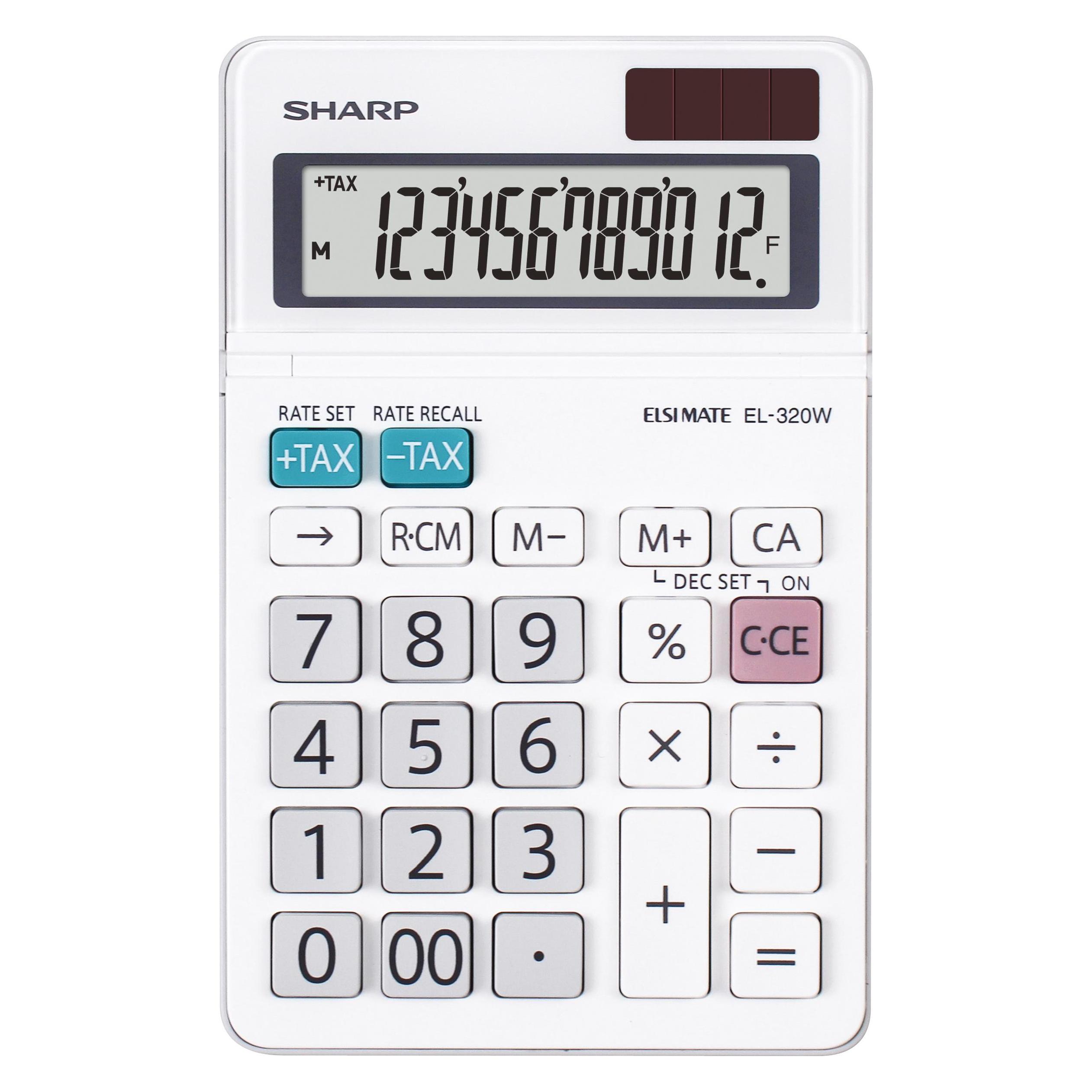 Sharp anzeigender Tischrechner (Batteriebetrieb) (EL-320W)