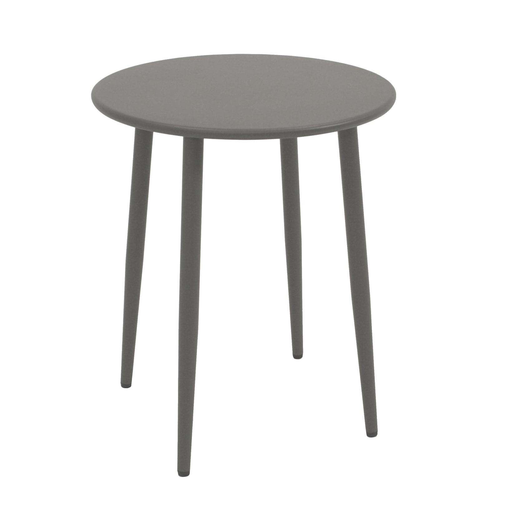 Bistrotisch DENVER 60cm rund, Metall grau