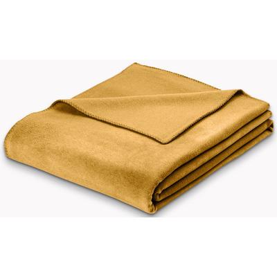 Wohndecke ESTELLA "Trevi", altgold, B:160cm L:200cm, Obermaterial: 100% Wolle, Wohndecken, Wohndecke