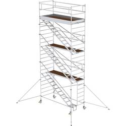 MUNK Günzburger Steigtechnik 167320 Aluminium Rollgerüst Montage ohne Werkzeug Arbeitshöhe (max.): 8.4 m