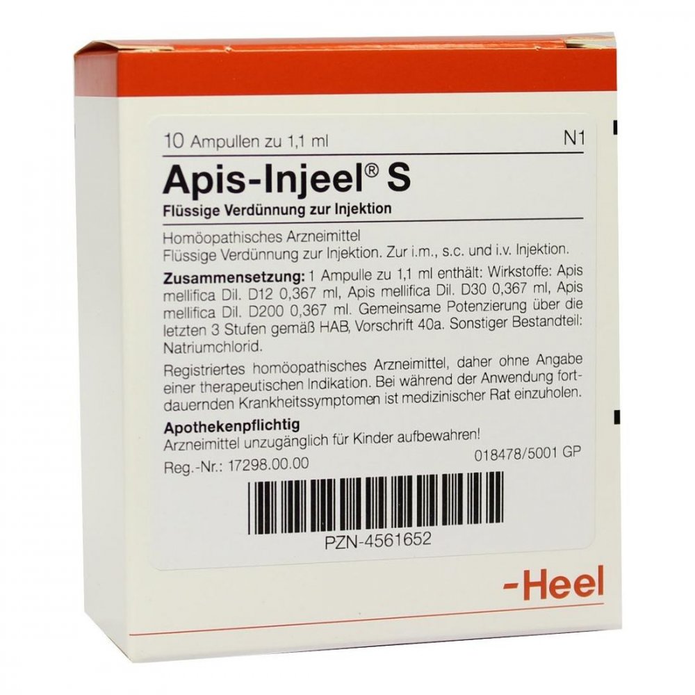 Biologische Heilmittel Heel GmbH Apis Injeel S Ampullen 04561652
