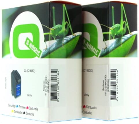 Q-Nomic Pack Ahorro 2 Cartuchos De Tinta 23 tri-color