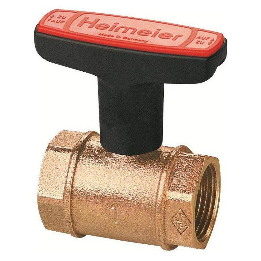 Heimeier GLOBO H DN15 ball valve brown female thread (0600-02.000) (060002000)