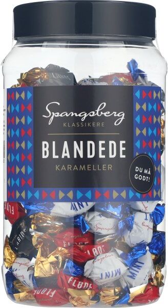 Spangsberg Blandede Karameller, 600 G