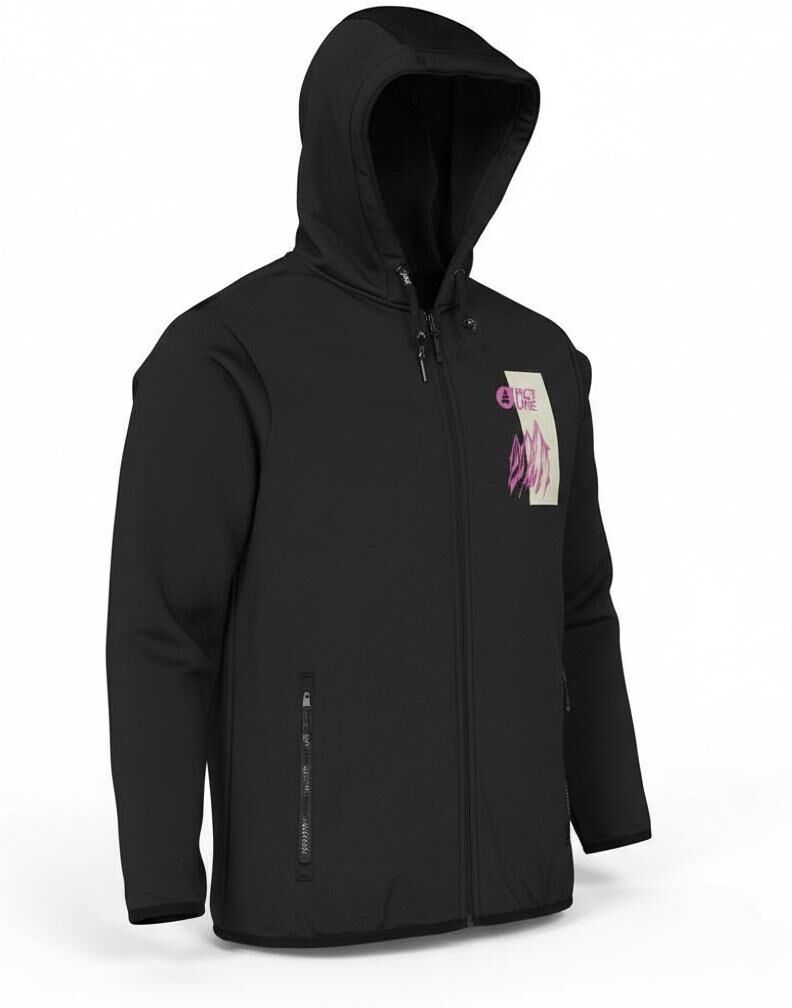 Picture  - Park Zip Tech Black - L - Polaire