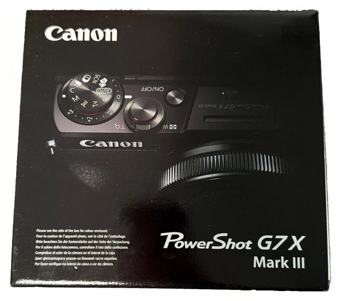 Canon PowerShot G7 X Mark III Kompaktkamera 1,0-Zoll-Sensor 20,1 MP 4K Schwarz