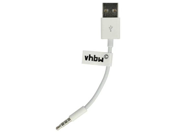 vhbw USB-datakabel oplaadkabel compatibel met Apple iPod Shuffle 3G