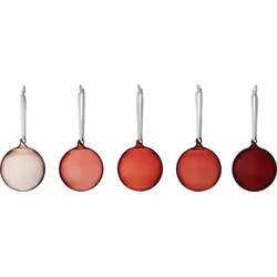 Iittala Weihnachtskugeln 8 cm rot 5 St.