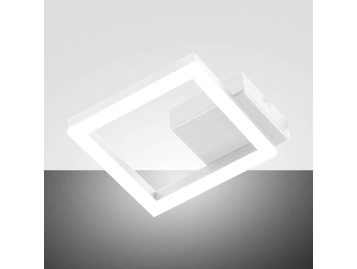 Fabas Luce Wandlampe Bard, dimmbar, weiß / opal, für Wohn- / Esszimmer, Metall, Modern, LED Wandleuchte, Wandlampe Innen