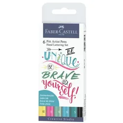 Faber-Castell Tuschestift »Pitt Artist Pen Pastell 267116« für Handlettering schwarz