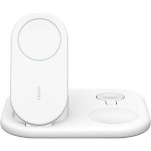 Belkin Ladestation BoostCharge einklappbar 3in1, für Apple iPhone, Watch & Airpods, Induktion, 15W