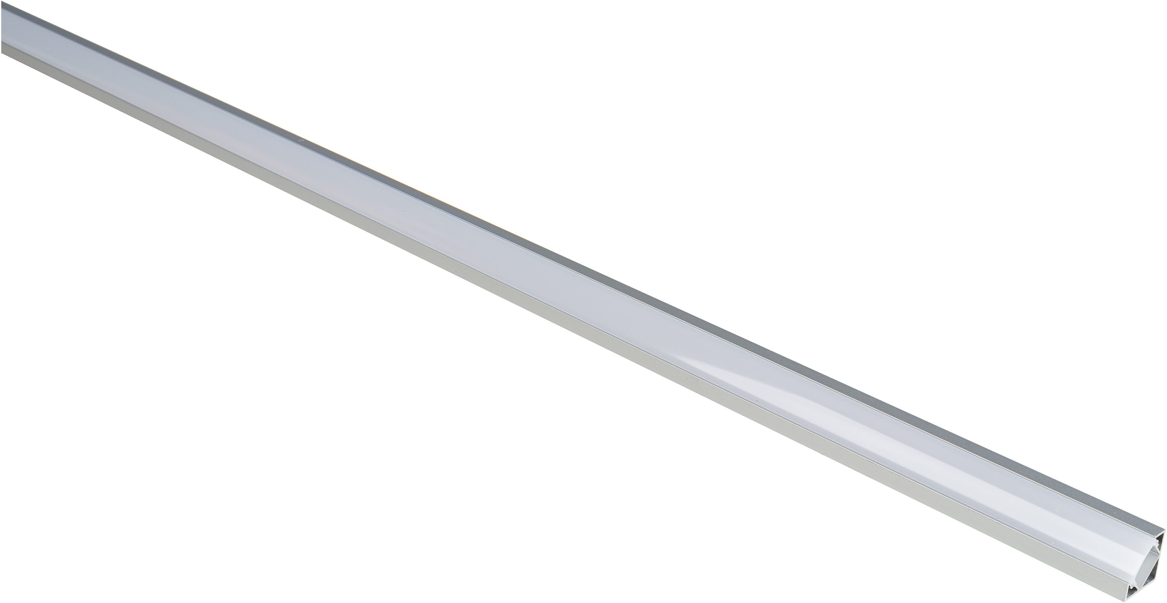 Elcart BARRA PER STRIP LED ULISSE ARGENTO ANGOLARE CON DIFFUSORE EACCESSORI 2000x18,1x18,1 mm