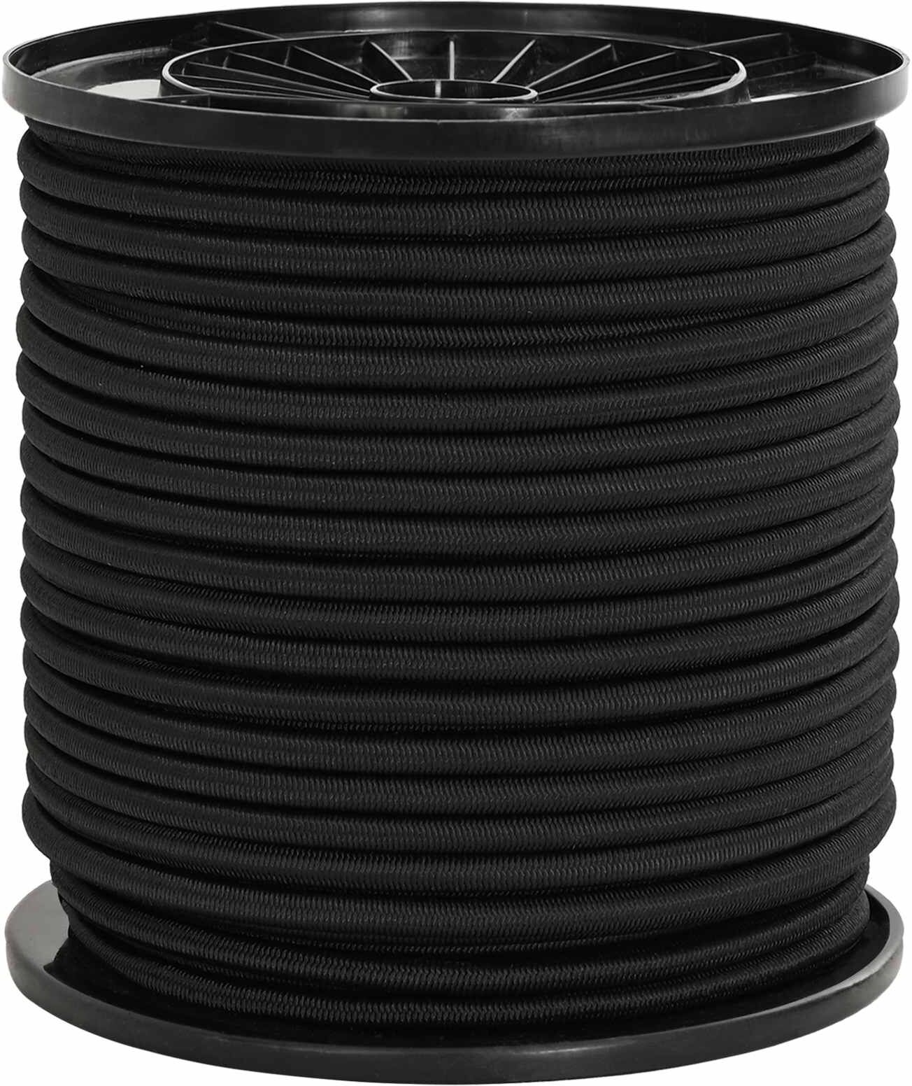 vidaXL Cords élastiques 4 mm Noir PP et caoutchouc