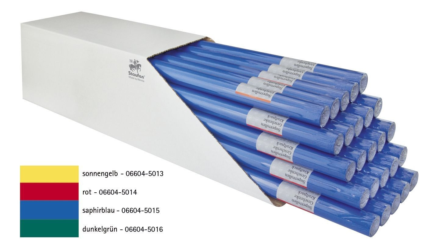 Werola Rollen packpapier, saffierblauw