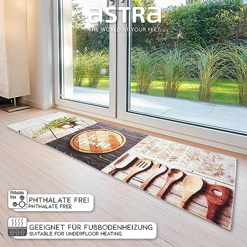Astra Keukenloper Bon Appetit Patchwork Multicolour B: 50 cm, L: 150 cm - Antislip en Wasbaar