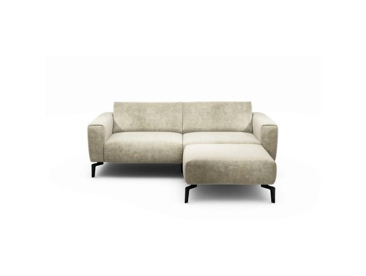 Sensoo 2,5-Sitzer Cosy, Natur, Metall, 220x86x86-94 cm, Stoffauswahl, Armteil links, rechts, Wohnzimmer, Sofas & Couches, Sofas, 2-Sitzer Sofas