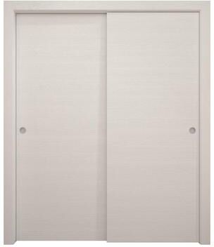 SartoDoors Ego 5000   Bedroom Door Interior Door   Solid Wood   Hardware Set   36x80, White Bathroom Door Pantry Door
