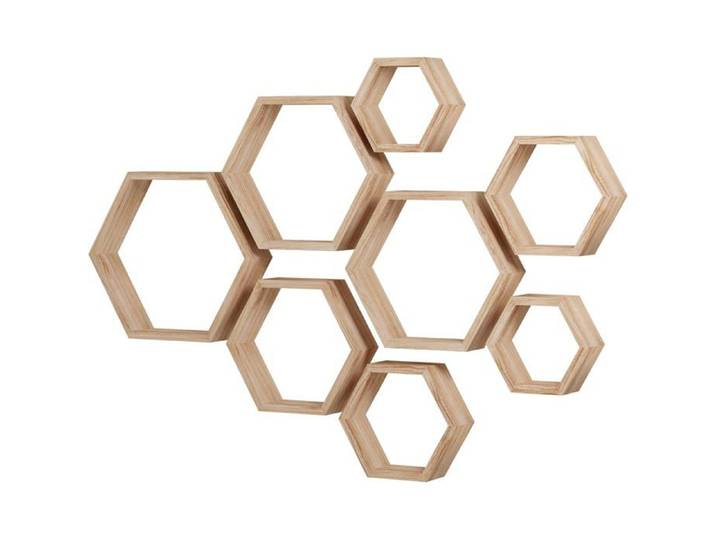 Étagères Flottantes Hexagonales Étagère Hexagonale De Rangement Murale[BI188]