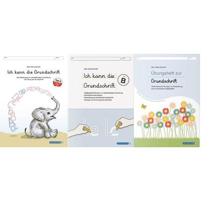 Ich kann die Grundschrift Teil A und B und das Übungsheft Ich kann richtig schön schreiben, Taschenbuch von Sternchenverlag GmbH,Katrin Langhans,