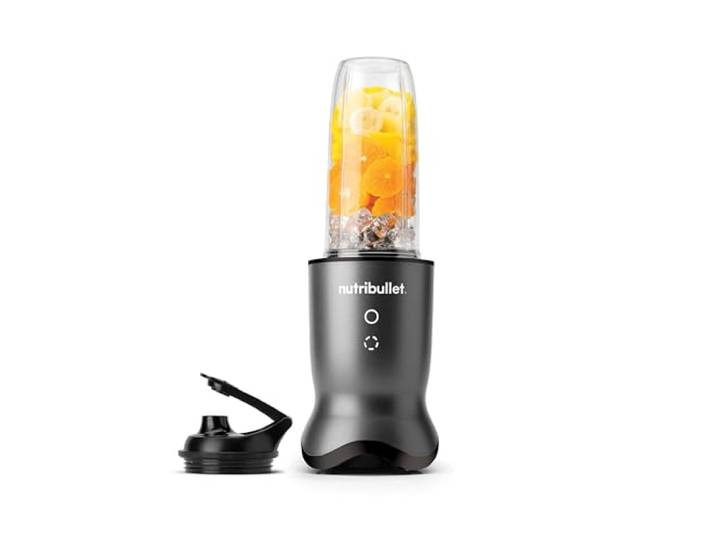 Nutribullet Ultra 1000 - Mixer für Smoothies, Pestos, Dips, kabelgebunden, Edelstahlklingen, Touch-Tasten, 900ml Tritan Becher, inklusive To-Go Deckel, 1000 Watt, Grau (NB1004DGB)