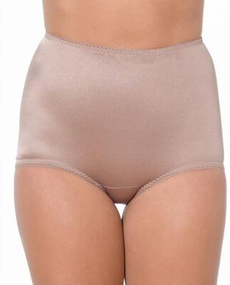 Plus Size Women's Light Shaping Tummy Control Panty with Inner lining by Rago in Mocha (Size 12X)