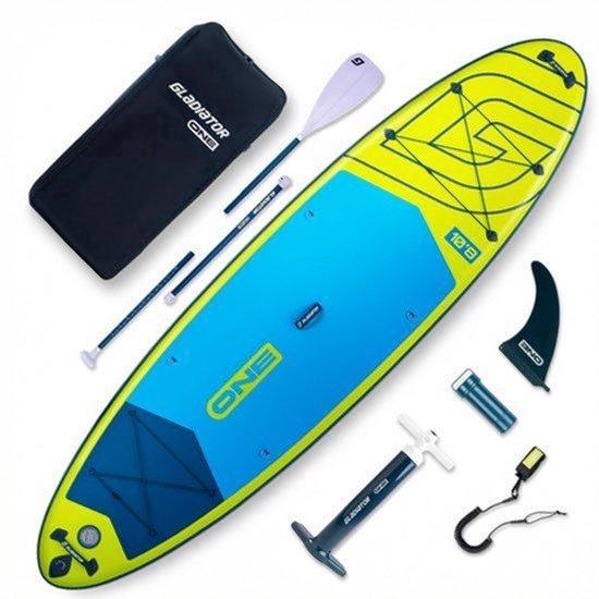 Aufblasbares SUP-Board, 325 cm, Limettengrün - Allround-Paddelbrett - 15 cm Dicke - PVC-Material - Für Freizeit und Yoga