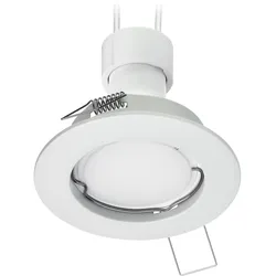 ledscom.de Decken-Einbaustrahler FERE Einbaurahmen weiß matt GU10 PAR16 LED 450lm weiß