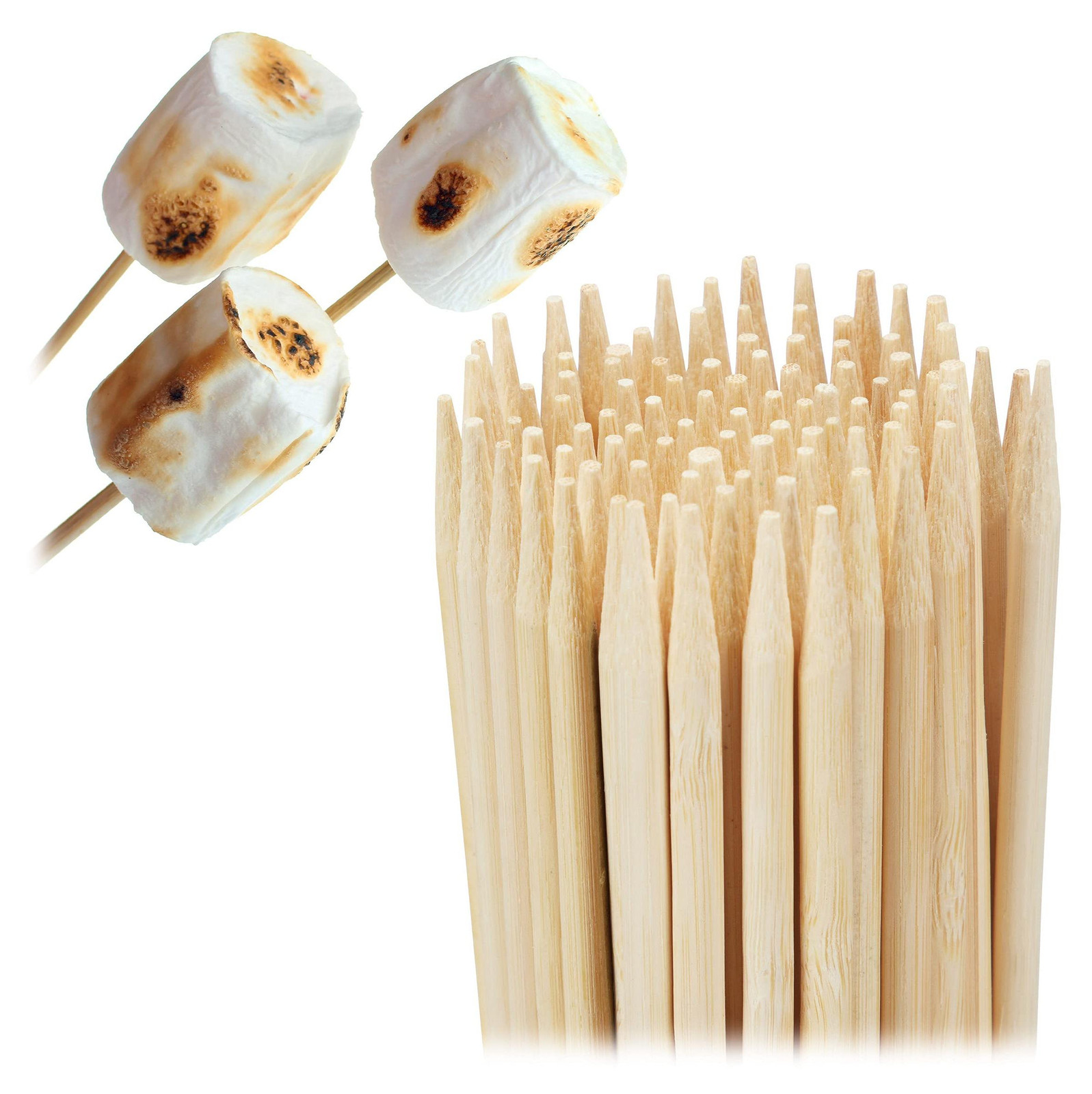 Solidchoice Bamboe grillspiesen set van 250 stuks, 40 cm lang