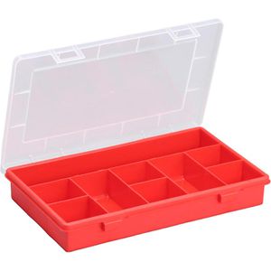 Allit Sortimentskasten EuroPlus Basic 29/9, 457210, 29 x 4,6 x 18,5cm, Kunststoff, mit 9 Fächern