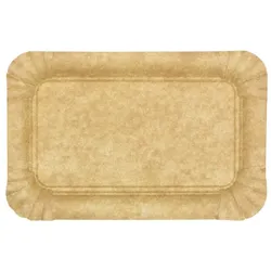 Greenuso MONOUSO - Pappschale Kraft "Flower" 12x19cm 295g/m2 (50 Stück)