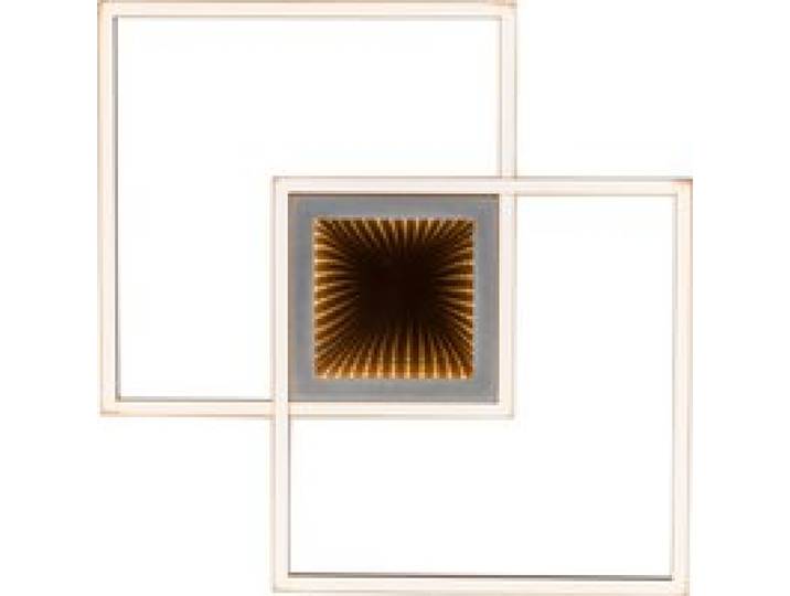 LIVARNO HOME Plafonnier LED « Infinity Mirror », avec un effet de profondeur 3D fascinant. (Carrée)