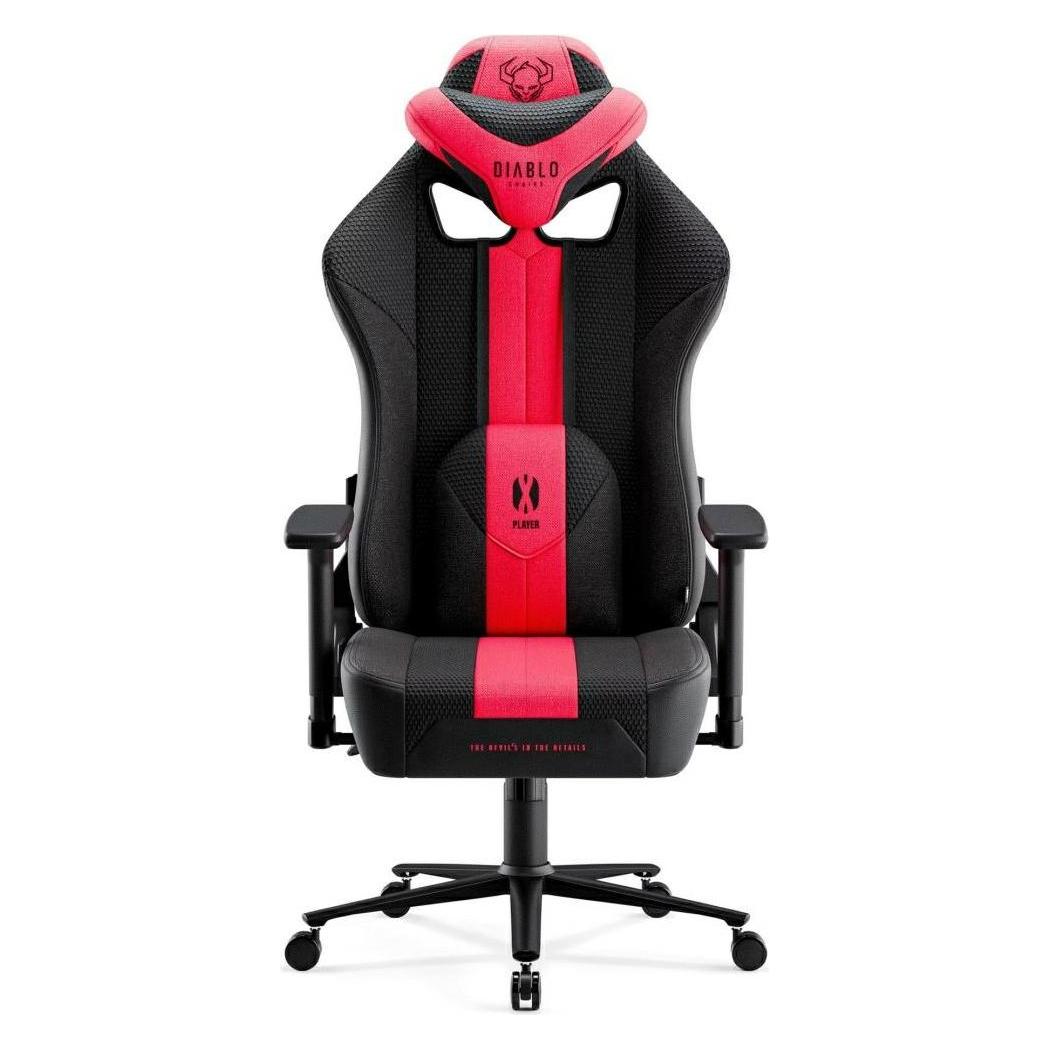 Diablo Gaming-Stuhl X-Player 2.0 Gaming-Stuhl King Size, Schwarz-Rot (?X-Player 2.0)