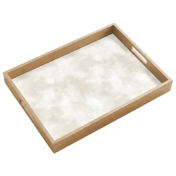 TABLETT Dezent - Textur - Beige Eichenholz 50x35 cm