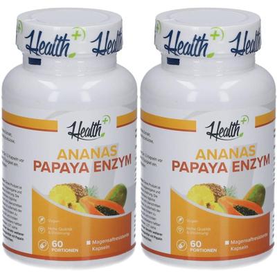 Health+ Pineapple-Papaya Enzyme (120) Unflavoured 2x 2x120 St