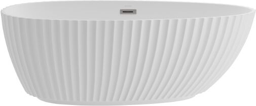 The North Bath Loki wanna wolnostojąca RYFLOWANA 170x80cm + Syfon Klik-klak 6402-1701-7178RYF