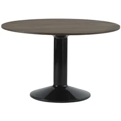 Muuto Midst Tisch, Ø 120 cm, eiche dunkel geölt / schwarz