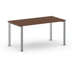 Konferenztisch PRIMO INFINITY 160x80 cm, graues Metallgestell, Kirschbaum
